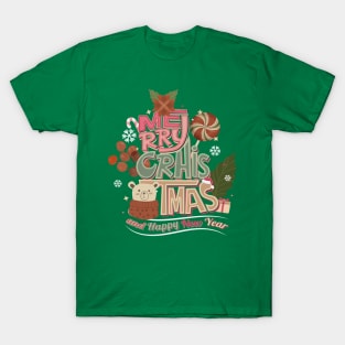 Merry Christmas Bear T-Shirt